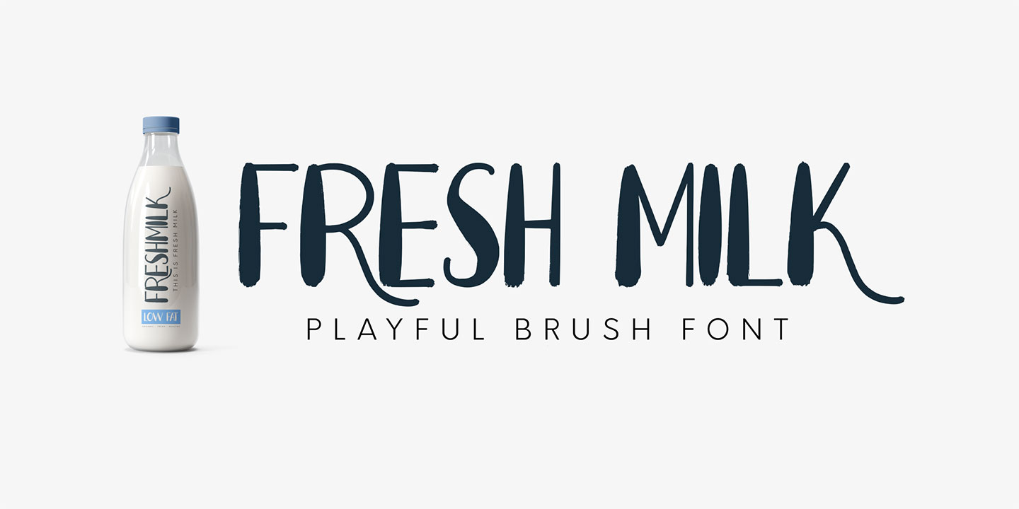 Example font Fresh Milk #10